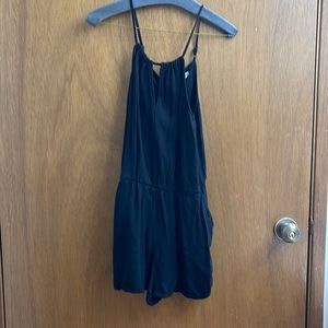 Black v cut out romper